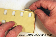 HO Scale siding corner boards 