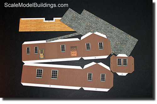 Cardstock Structures for Model Railroads and Dioramas ScaleModelBuildings