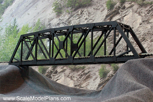 N scale CN and CP truss bridge