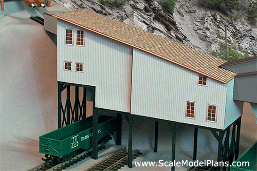 HO scale coal mine for model train