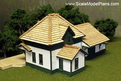 Fort Langley Train Station Railroad scale model kit