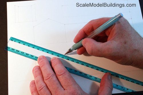 cardstock modelling railraod buildings