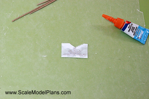 HO scale model gable trim