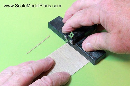 cutting HO Scale gable trim