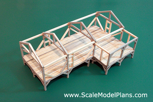 post and beam HO Scale structure