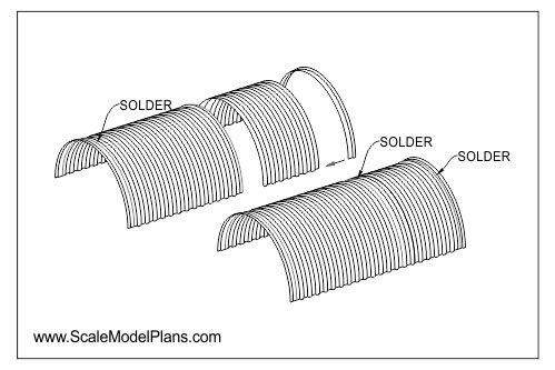 building a tin can quonset hut for model train layout