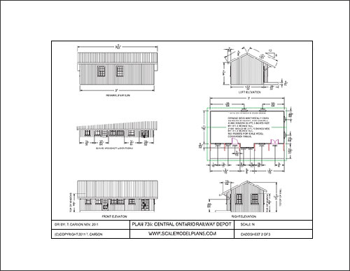 Scale Model Plans Z Scale Structure Plan